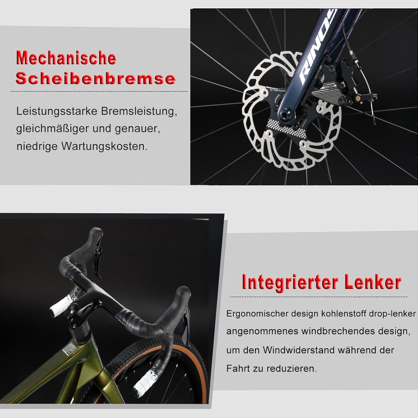 RINOS Odin3.0 karbonowy kolarzowka 700C Shimano 105 R7000 22 biegów