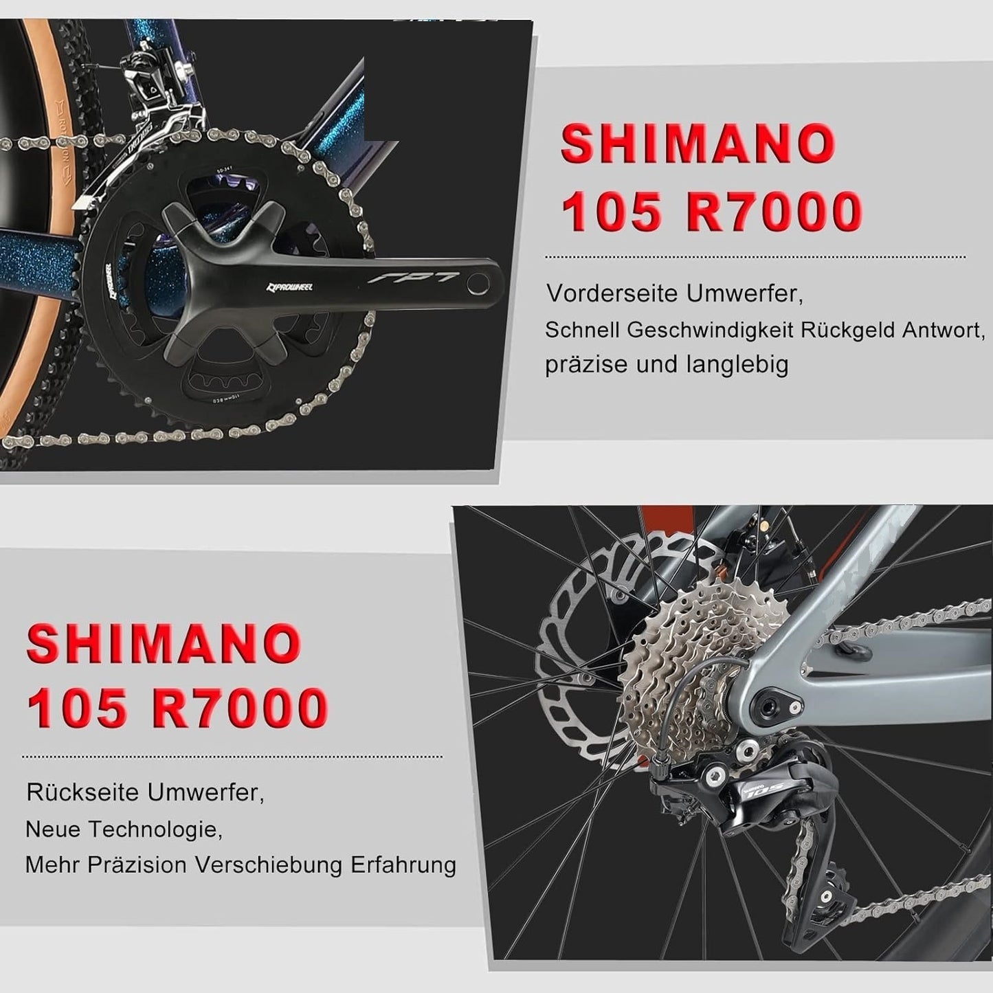 RINOS Odin3.0 karbonowy kolarzowka 700C Shimano 105 R7000 22 biegów