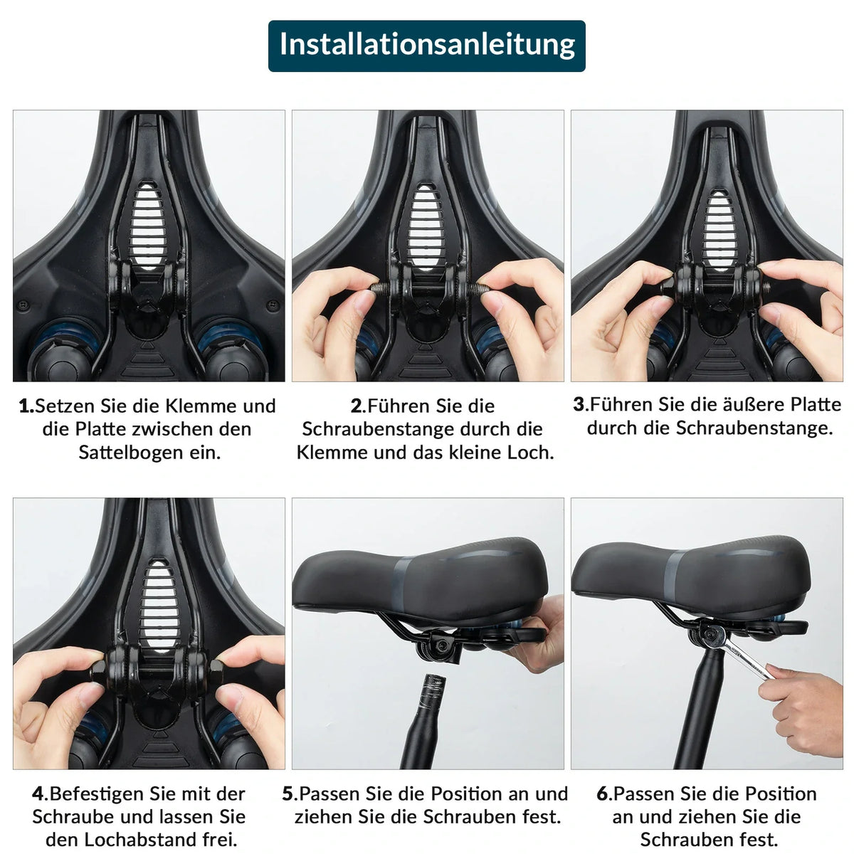 Siodło rowerowe ROCKBROS z pianką Memory Foam, Wygodne i Odciążające