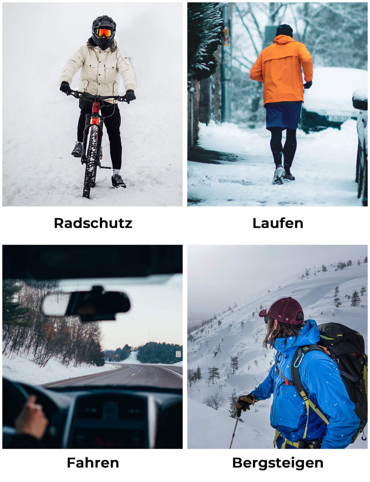 Rękawiczki rowerowe antypoślizgowe odblaskowe ROCKBROS