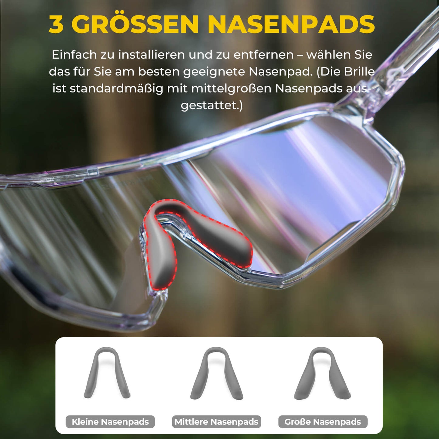 Okulary rowerowe, okulary przeciwsłoneczne z polaryzacją, ochrona UV, wymienne noski, damskie/męskie, ROCKBROS