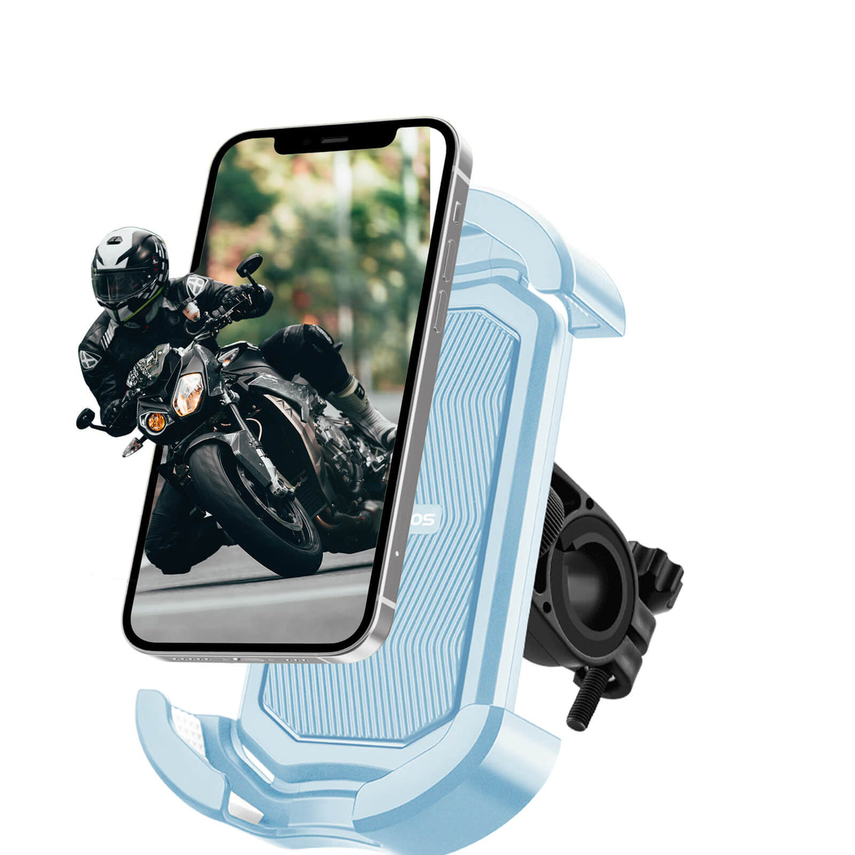 ROCKBROS Uchwyt na telefon rowerowy uchwyt na telefon motocyklowy obracany 360° na 4,7-7,0 cala