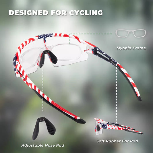 ROCKBROS Okulary przeciwsłoneczne polaryzacyjne/fotochromowe Okulary rowerowe Rower UV400 UNISEX