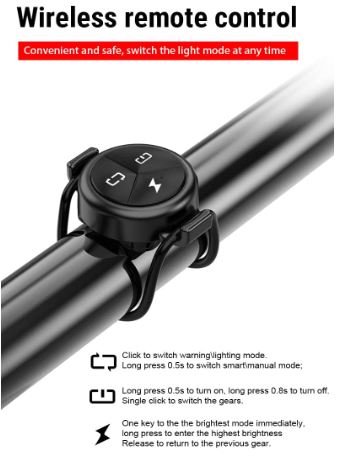 TOWILD Pilot bezprzewodowy do oświetlenia rowerowego lampki CL1200 CL600 CL900 BR1000 CL1200 Pro