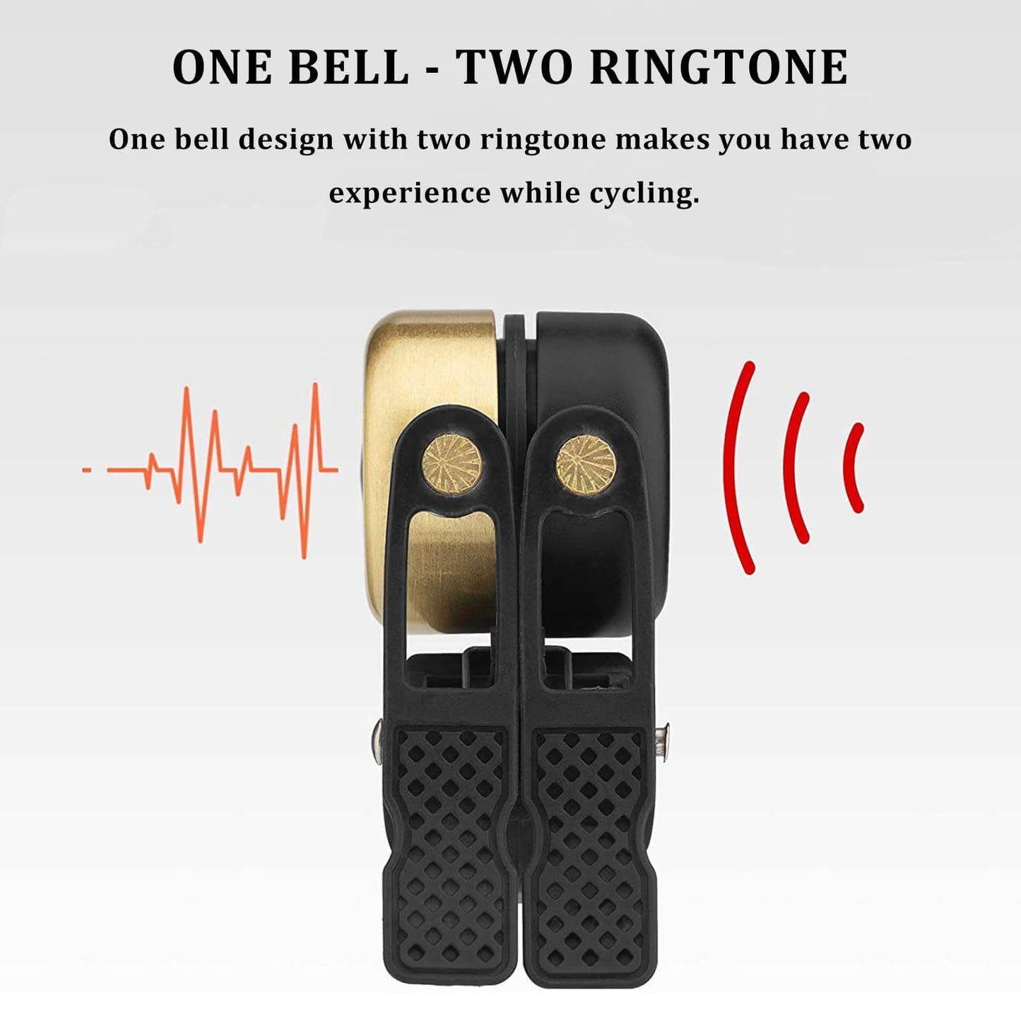 Klasyczny mosiężny dzwonek rowerowy Mini dzwonki rowerowe 1-2 dzwonki ROCKBROS