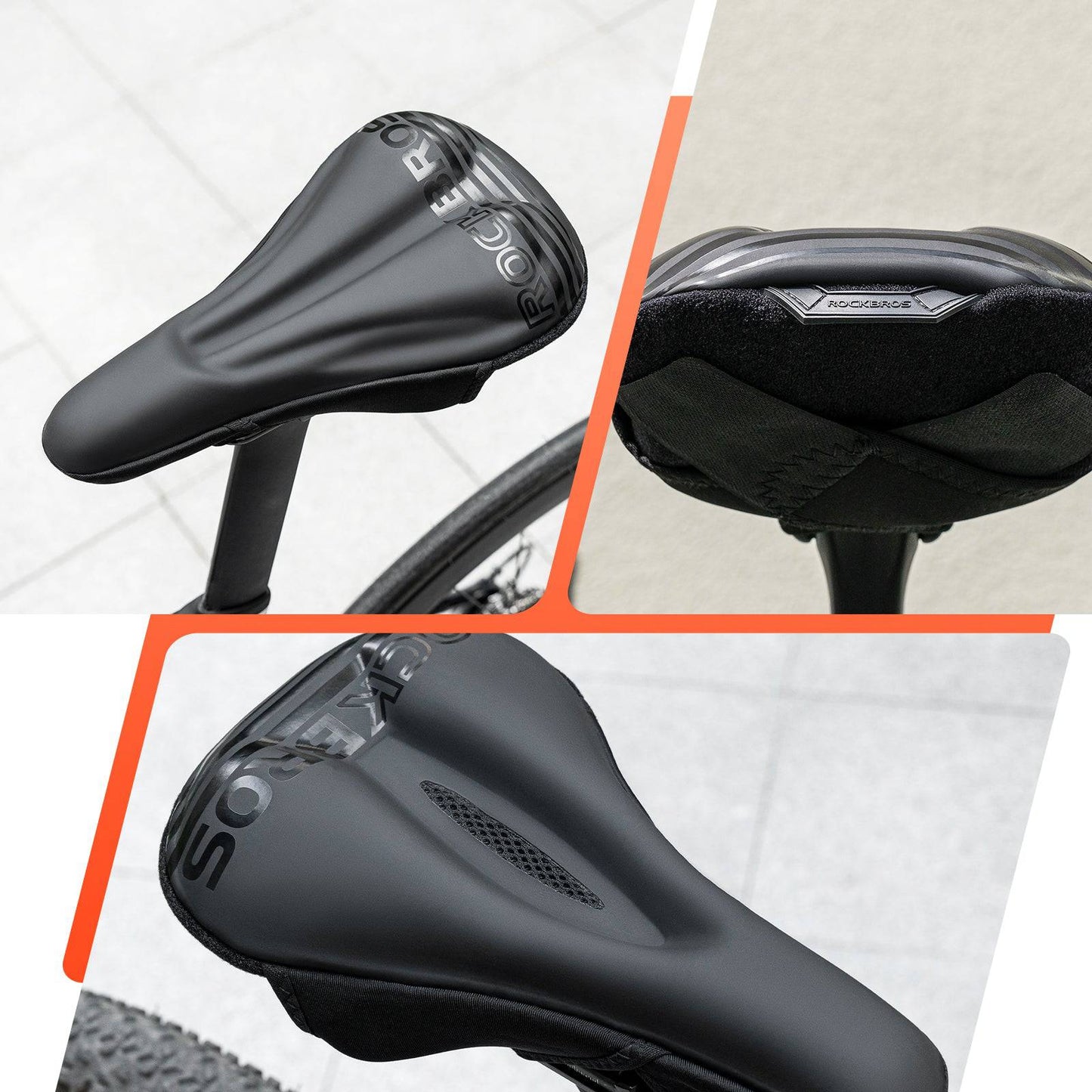 Pokrowiec na siodełko rowerowe, żel, miękki, ROCKBROS