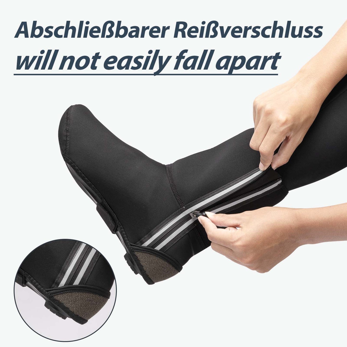 Zimowe ochraniacze na buty rowerowe, ciepłe ochraniacze na buty rowerowe, czarne, ROCKBROS