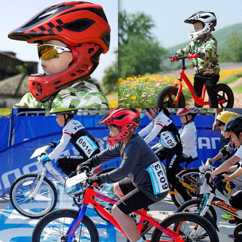 Kask integralny dla dzieci z odpinaną osłoną podbródka dla chłopców/dziewcząt ROCKBROS