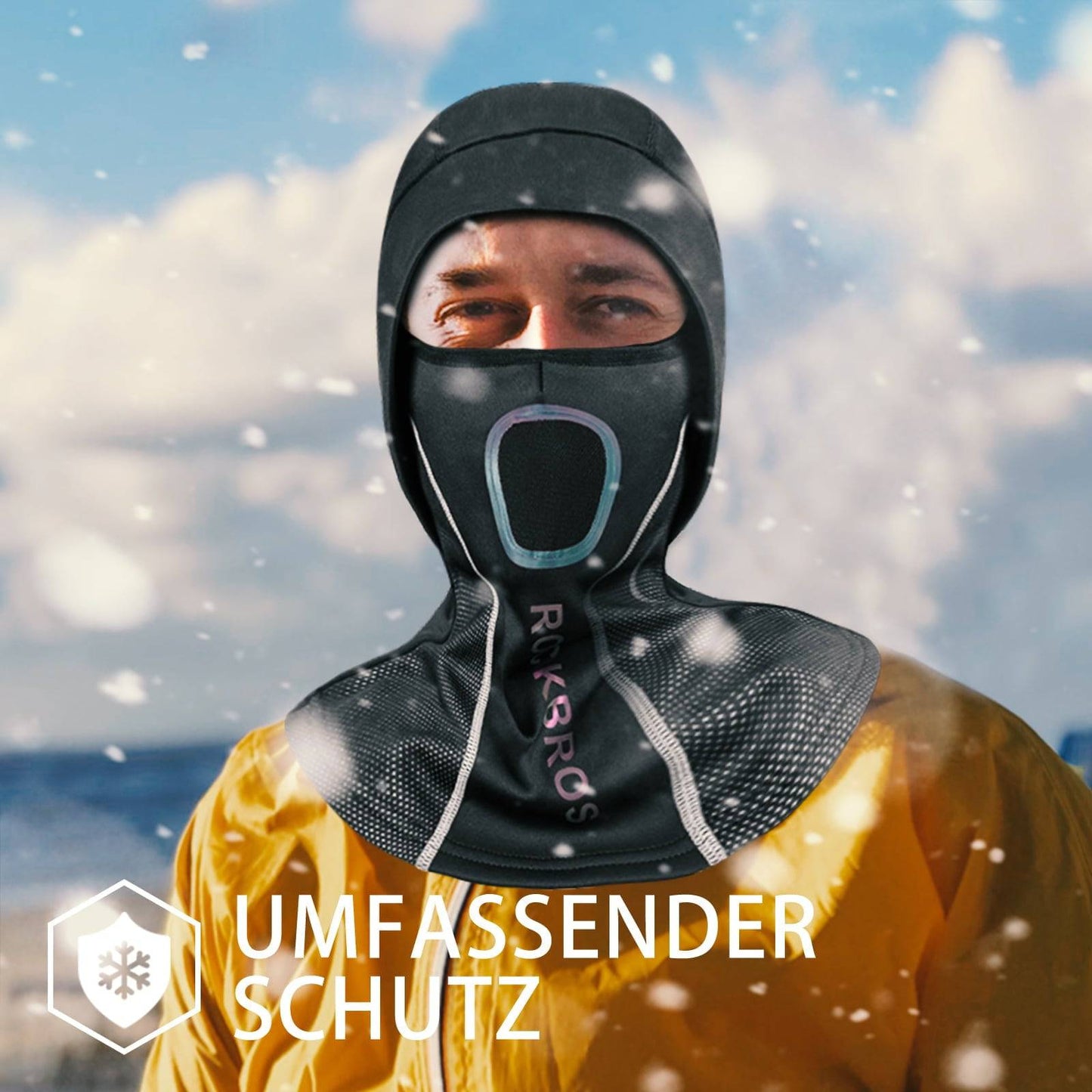 Kominiarka z przewiewną siateczką do uprawiania sportów na świeżym powietrzu, unisex, ROCKBROS