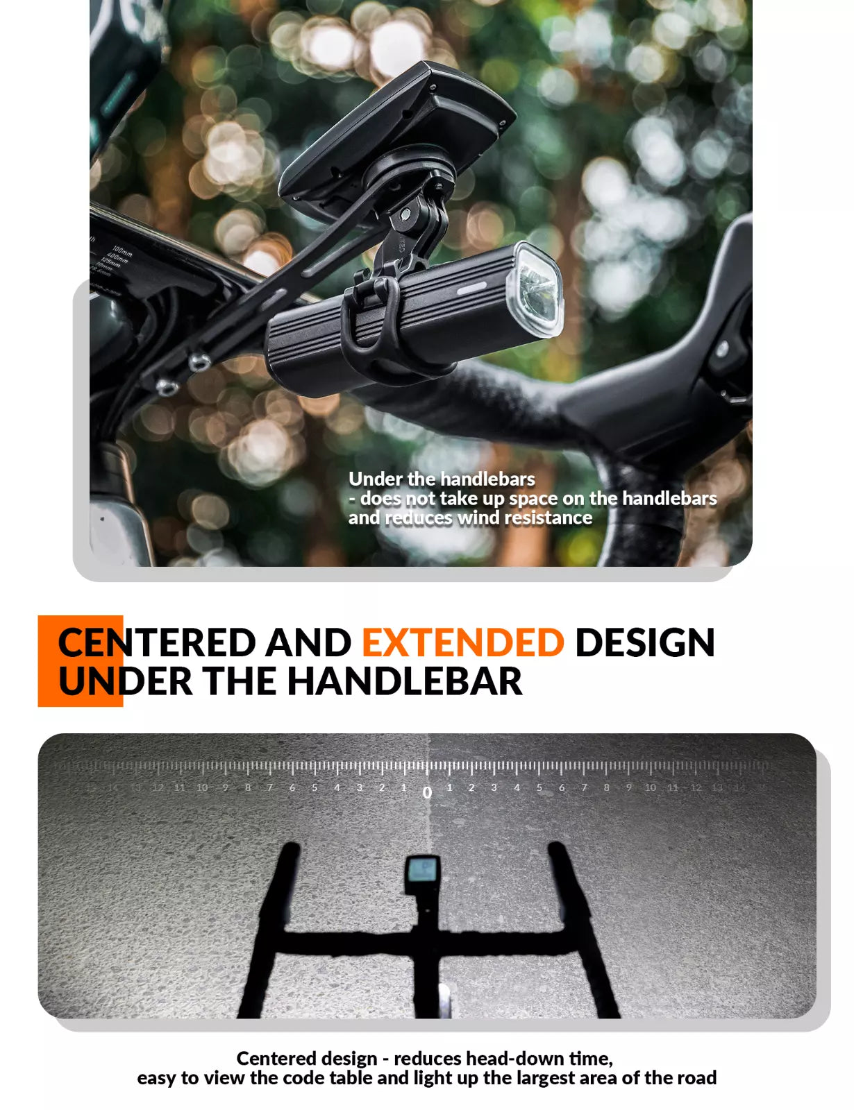 ROCKBROS komputer rowerowy uchwyt GPS adapter światła rowerowego GoPro z włókna węglowego