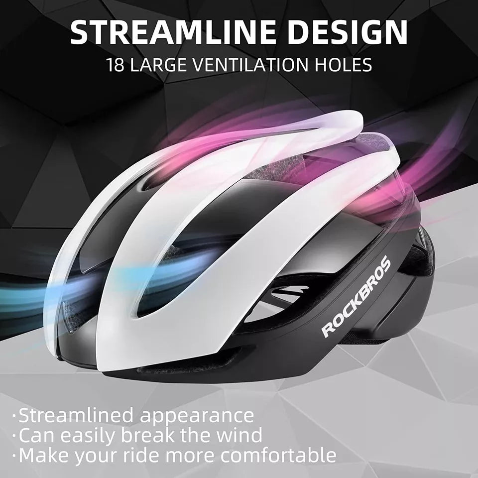 ROCKBROS kask rowerowy dla kobiet i mężczyzn kask rowerowy 4 kolory kask ochronny M/L 55-61 cm