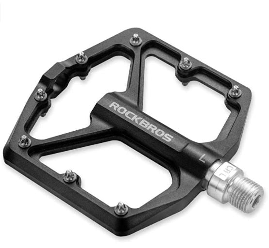 ROCKBROS Pedały do rowerów szosowych aluminiowe pedały platformowe ultralekkie antypoślizgowe pedały rowerowe 9/16"