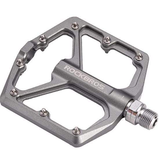 ROCKBROS Pedały do rowerów szosowych aluminiowe pedały platformowe ultralekkie antypoślizgowe pedały rowerowe 9/16"