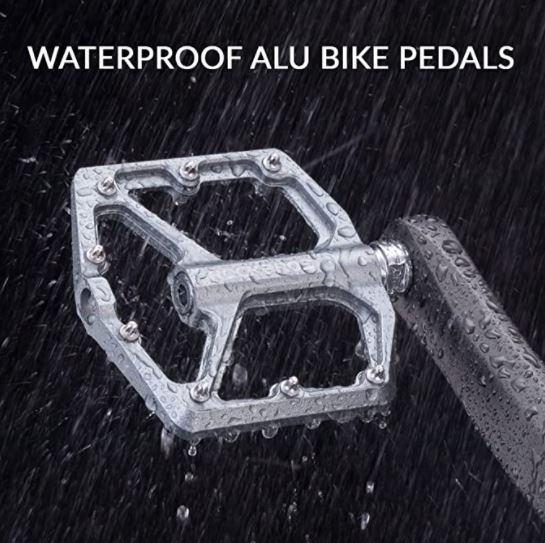 ROCKBROS Pedały do rowerów szosowych aluminiowe pedały platformowe ultralekkie antypoślizgowe pedały rowerowe 9/16"