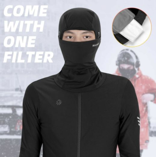 ROCKBROS Kominiarka na motocykl balaclava do jazdy na rowerze zima ciepła