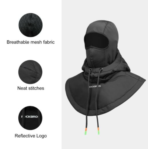 ROCKBROS Kominiarka maska narciarska balaclava zimowa termo maska polarowa motocykl rower
