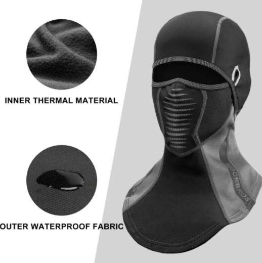 ROCKBROS Kominiarka balaclava zimowa ski maska rowerowa motocyklowa
