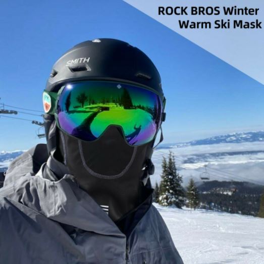 ROCKBROS Zimowy szalik motocyklowy szal balaclava pół kominiarka unisex