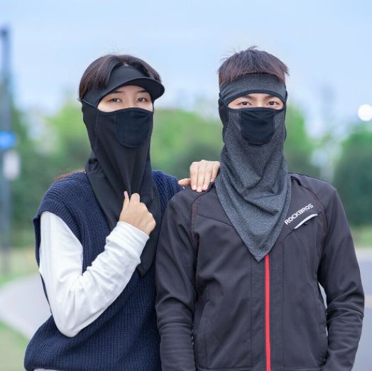 ROCKBROS Pół kominiarka rowerowa maska rurowa szalik wiatroszczelna balaclava motocyklowa