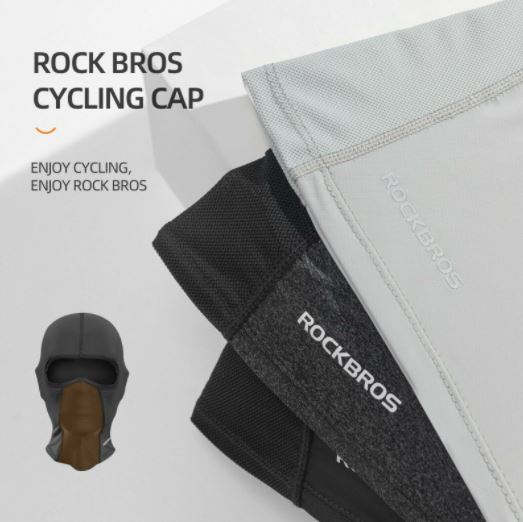 ROCKBROS Kominiarka oddychająca balaclava bandana motocyklowa UPF50+ letnia jedwab lodowy bez otworów na okulary