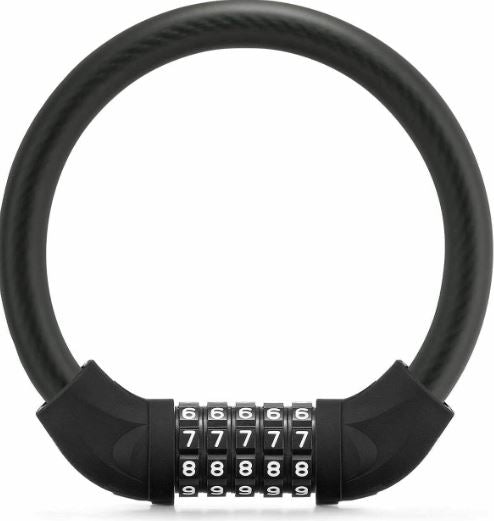 ROCKBROS Zamek rowerowy pięciocyfrowy zapięcie szyfrowe motocykl, skuter, MTB, E Bike