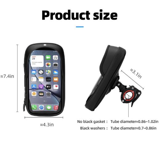 ROCKBROS Torba na telefon komórkowy torba na ramę roweru uchwyt na telefon komórkowy 6,2" torba na kierownicę motocykl