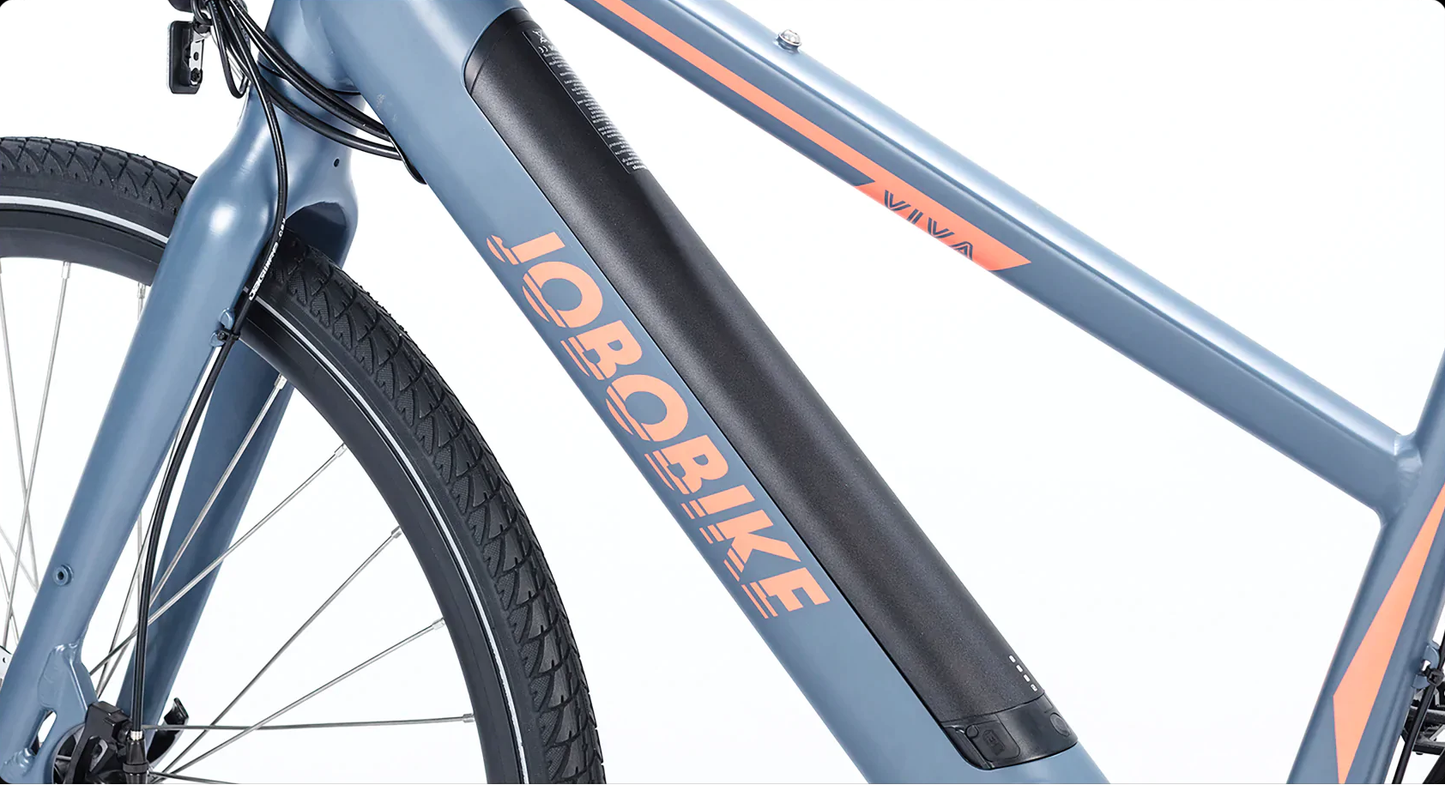 JOBOBIKE Viva City E-bike 375Wh/504Wh Li-Ion-Akku 250W Motor
