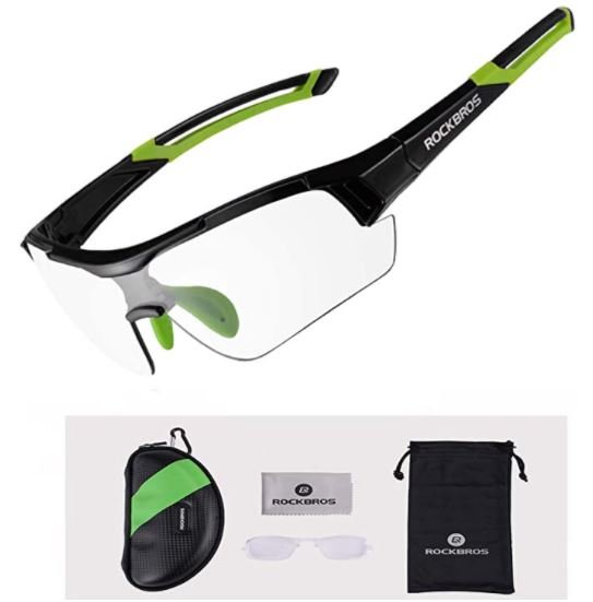 ROCKBROS 10111 Okulary rowerowe przeciwsloneczne fotochromowe niebieskie