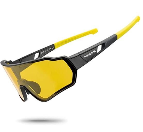 ROCKBROS 10163 Okulary rowerowe z polaryzacja bialo zielone