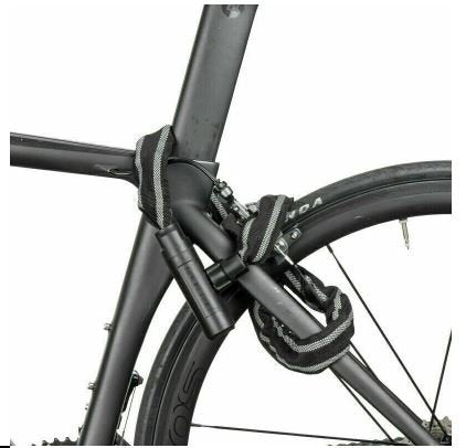 ROCKBROS LCXR0100 Blokada rowerowa antykradziezowa 116CM z kluczem 6MM