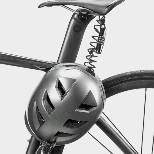 ROCKBROS Mini blokada kasku zamek na szyfr czarny