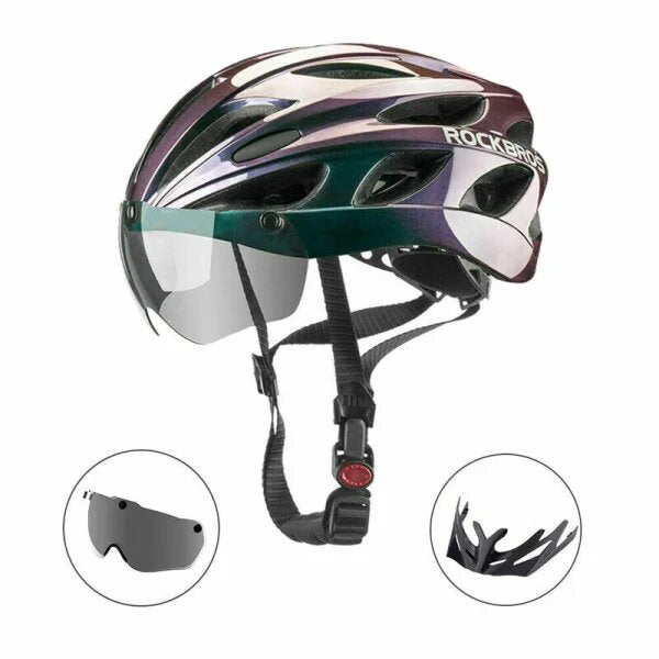 ROCKBROS Kask szosowy TT-16-C z okularami ochronnymi
