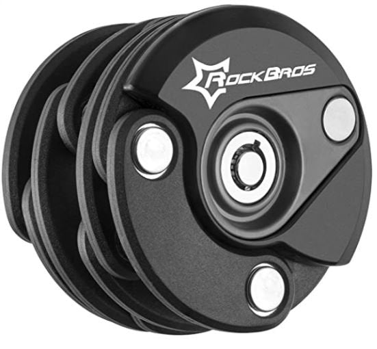 ROCKBROS WL798BK Mini skladany zamek rowerowy czarny