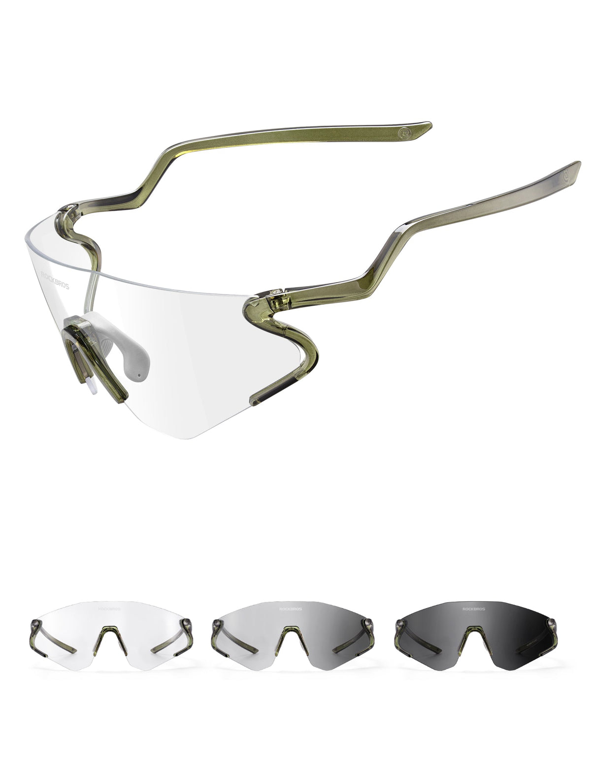 ROCKBROS Okulary rowerowe fotochromatyczne z ochroną UV400