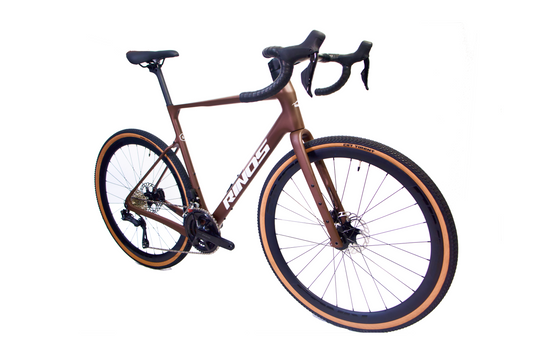 RINOS karbonowy rower gravel 700C Shimano 105 Di2 R7150 24 biegowy Sandman 8.0