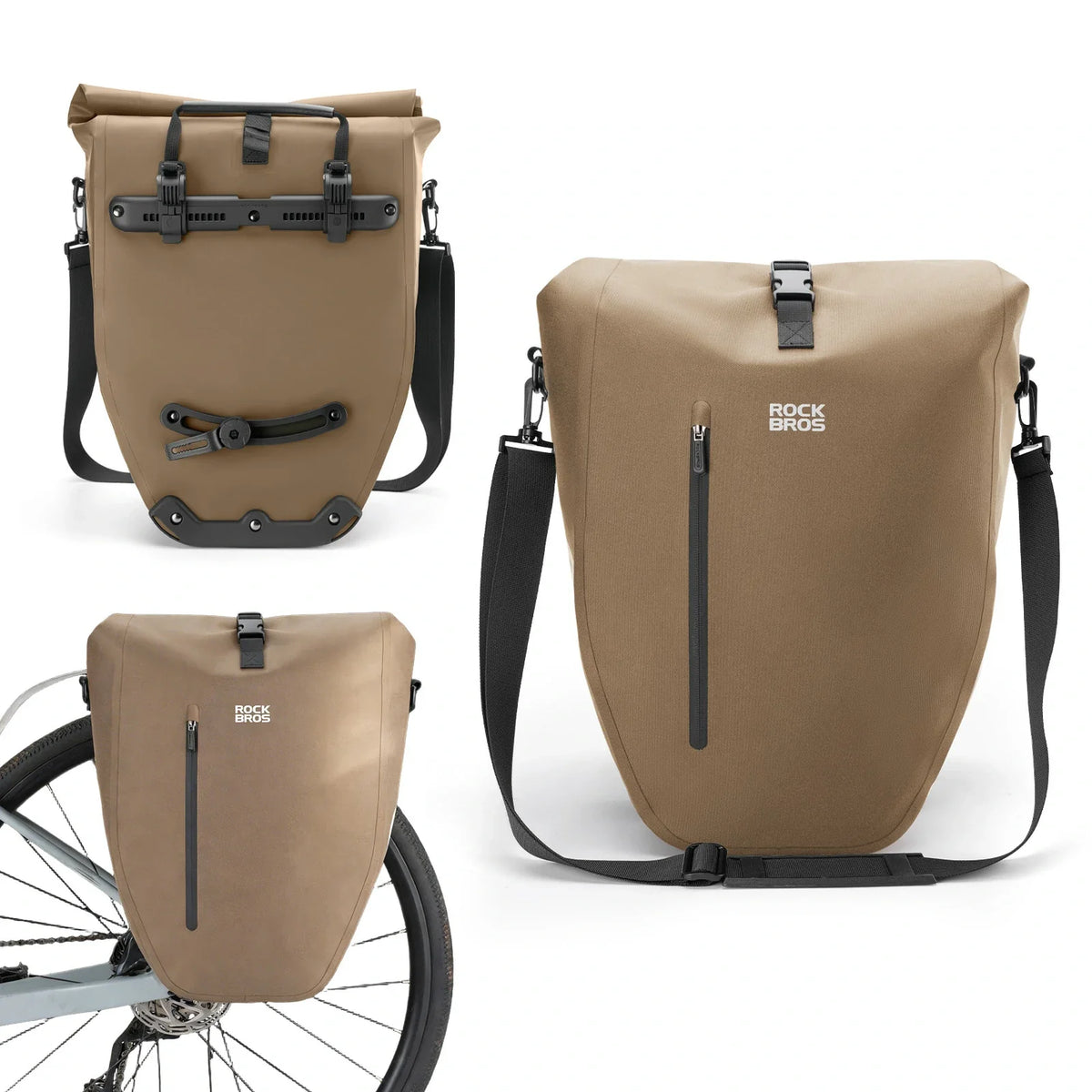 ROCKBROS 15L-20L Torba na bagażnik rowerowy 3-w-1