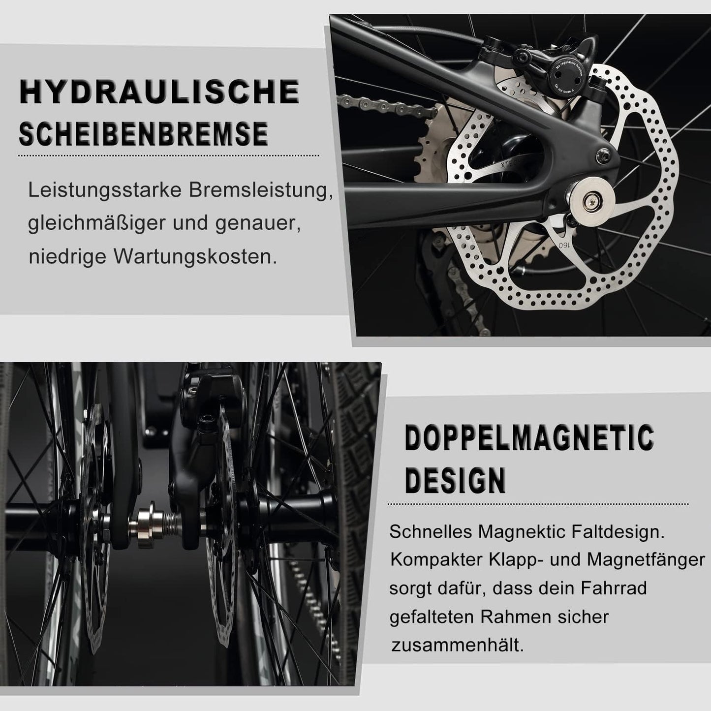 KABON Rower składany City Carbon Shimano Altus 9S 20 cali