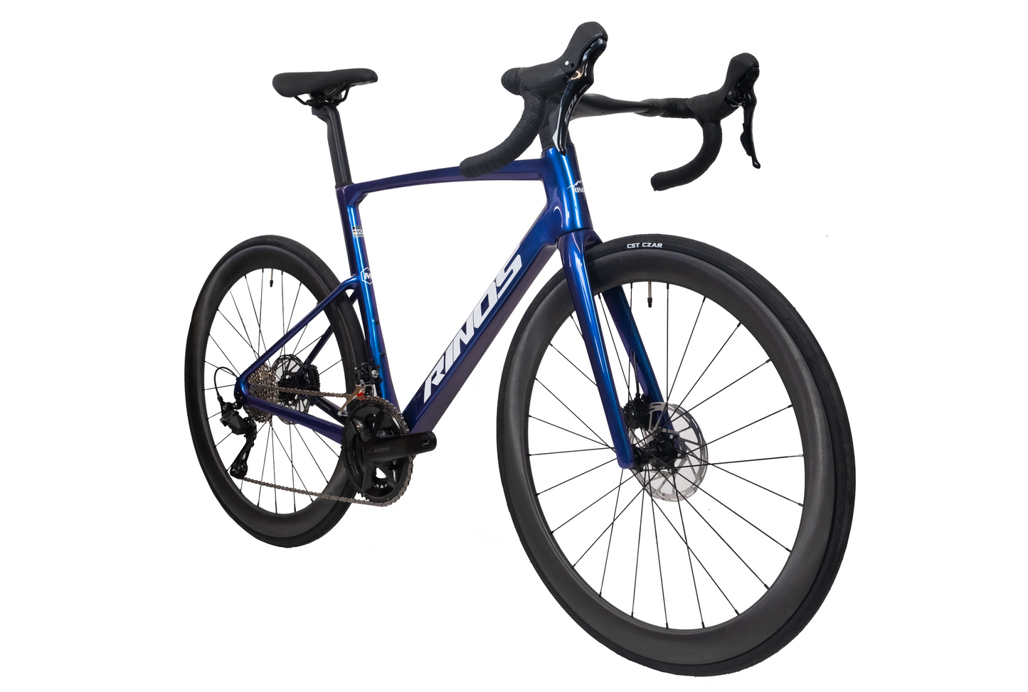RINOS szosowy rower z ramą z włókna węglowego, Odin 4.1, Shimano 105 ST-R7120, 24 biegi