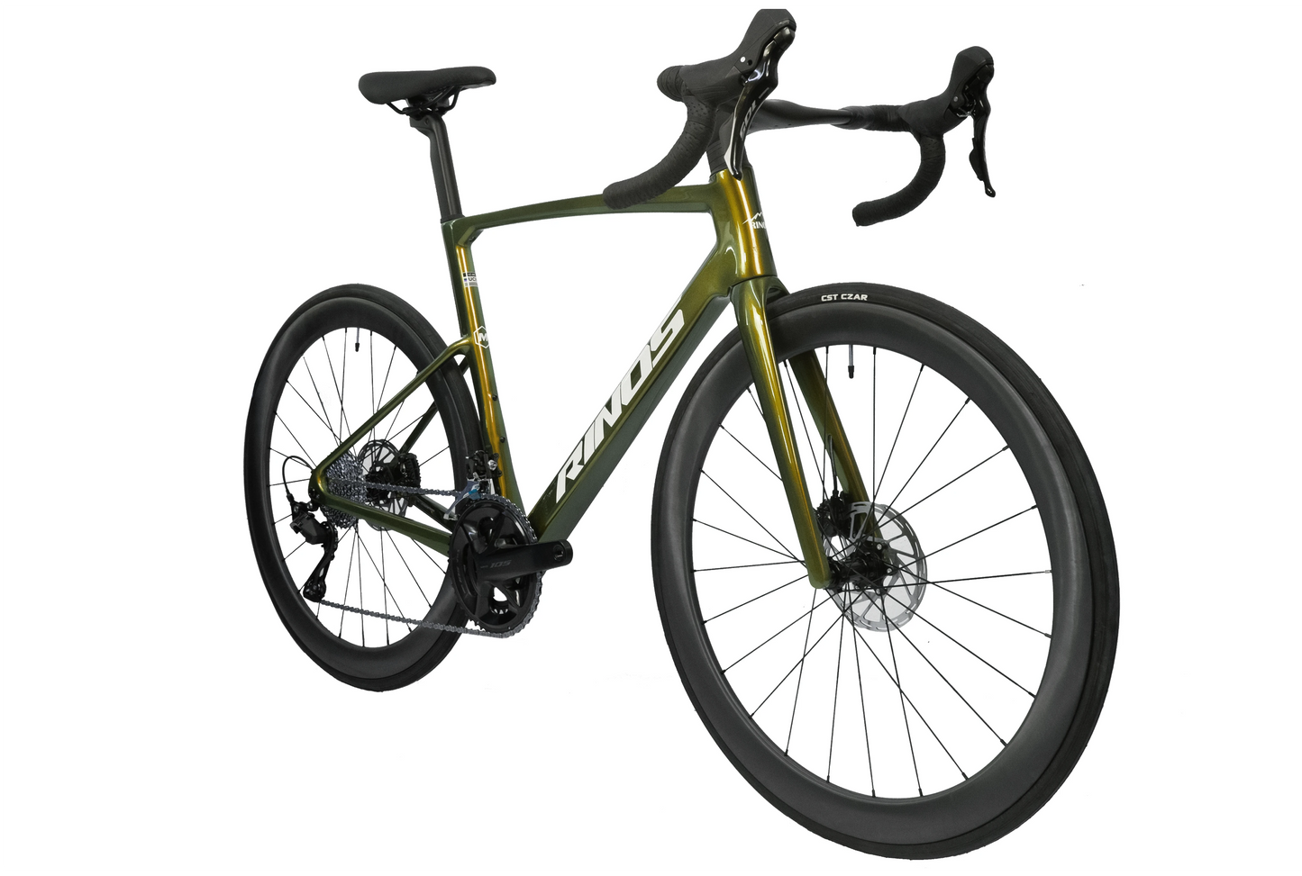 RINOS szosowy rower z ramą z włókna węglowego, Odin 4.1, Shimano 105 ST-R7120, 24 biegi