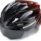 ROCKBROS Kask rowerowy dla dorosłych z wizjerem Magnetyczny zdejmowany Oddychający Regulowany dla mężczyzn i kobiet 58-62 cm