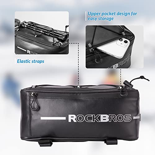 ROCKBROS Sakwa bagażnika rowerowa Refleksyjna 5,2L-8L z osłoną przeciwdeszczową