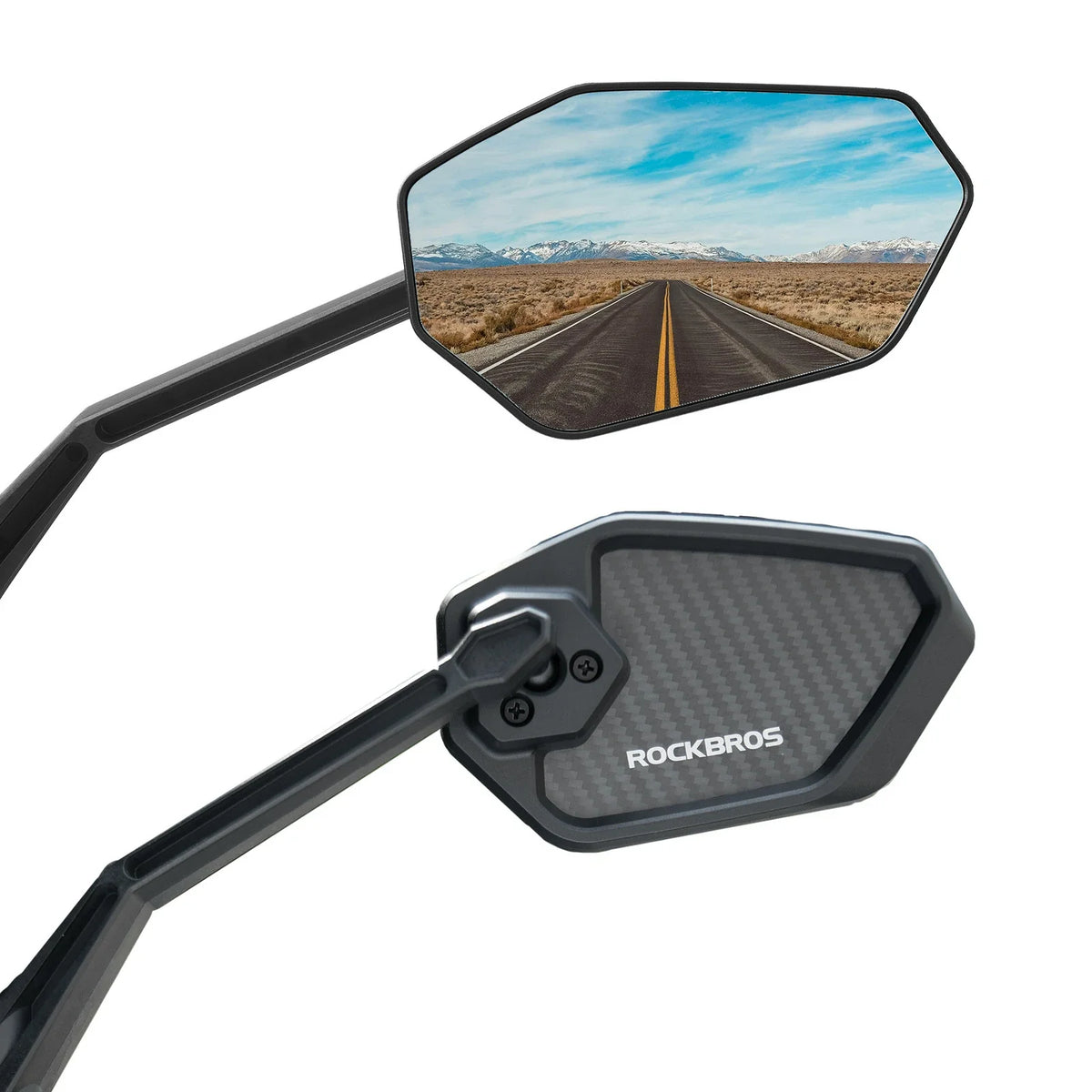 ROCKBROS Lustro rowerowe wsteczne do kierownicy 20–23 mm