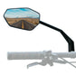 ROCKBROS Lustro rowerowe wsteczne do kierownicy 20–23 mm