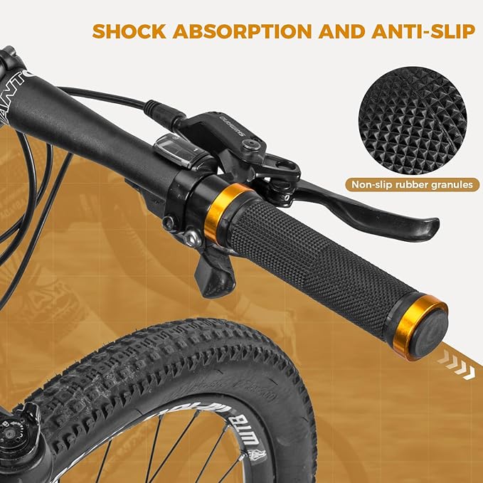 ROCKBROS Chwyty rowerowe 22mm z aluminiowym systemem Lock-On