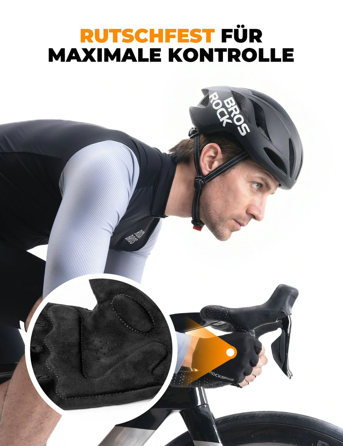 Rękawiczki rowerowe ROCKBROS letnie bez palców, antypoślizgowe i oddychające, rękawiczki sportowe