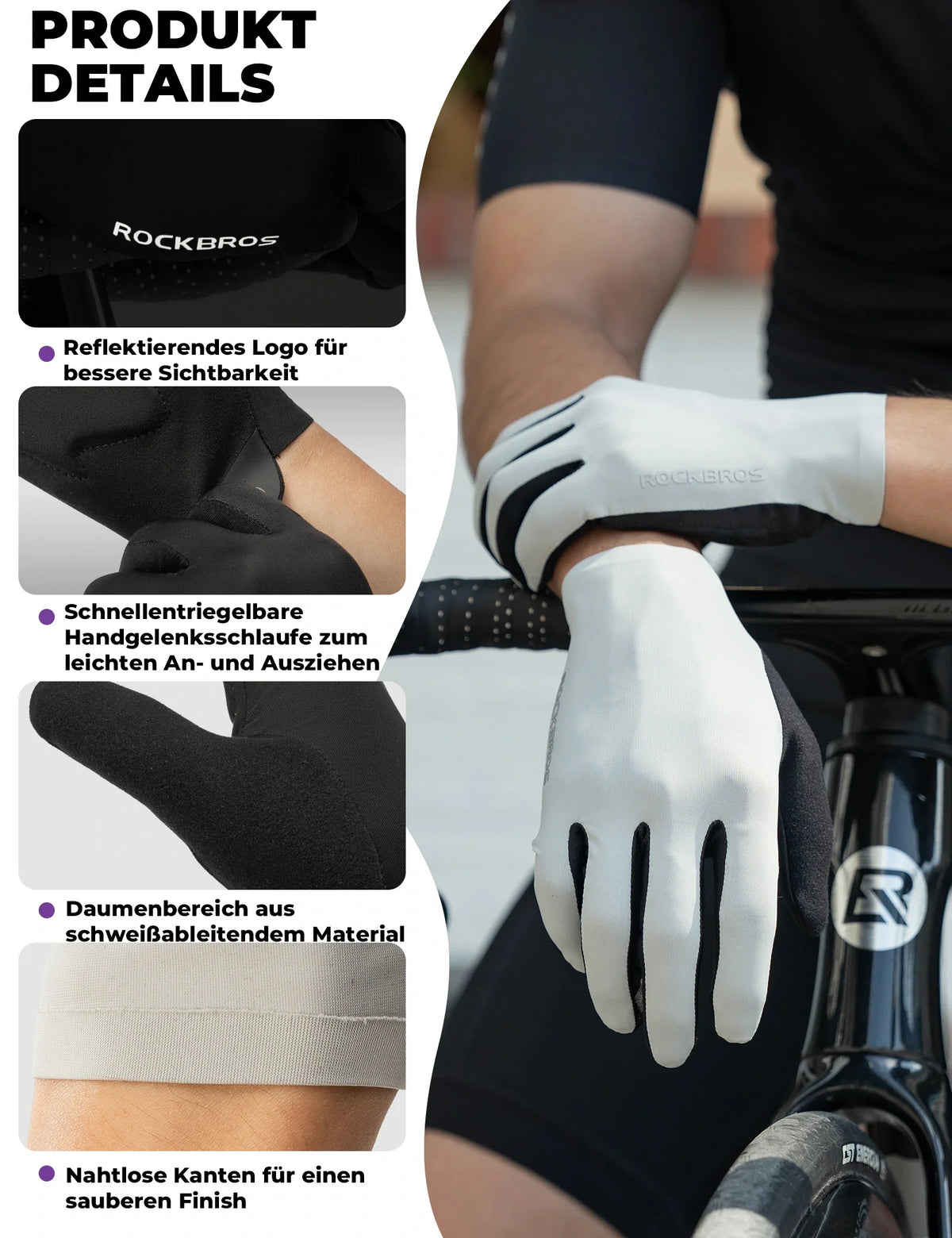 ROCKBROS Rękawice rowerowe