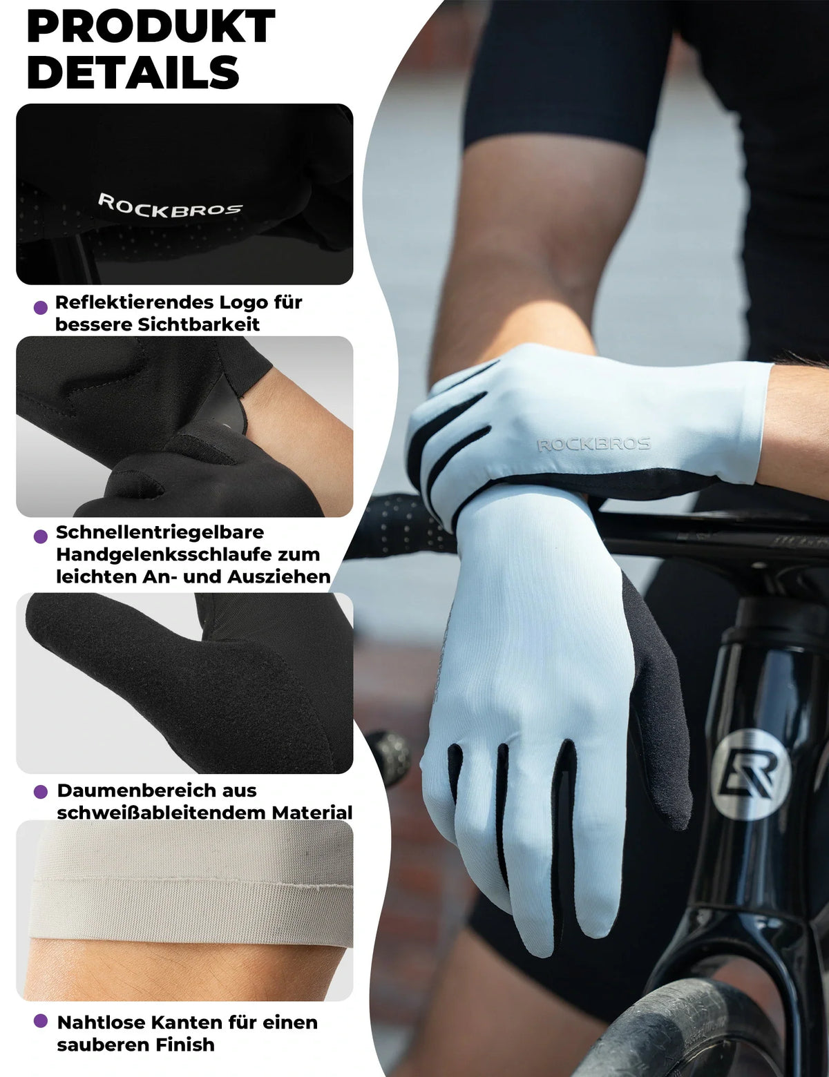 ROCKBROS Rękawice rowerowe
