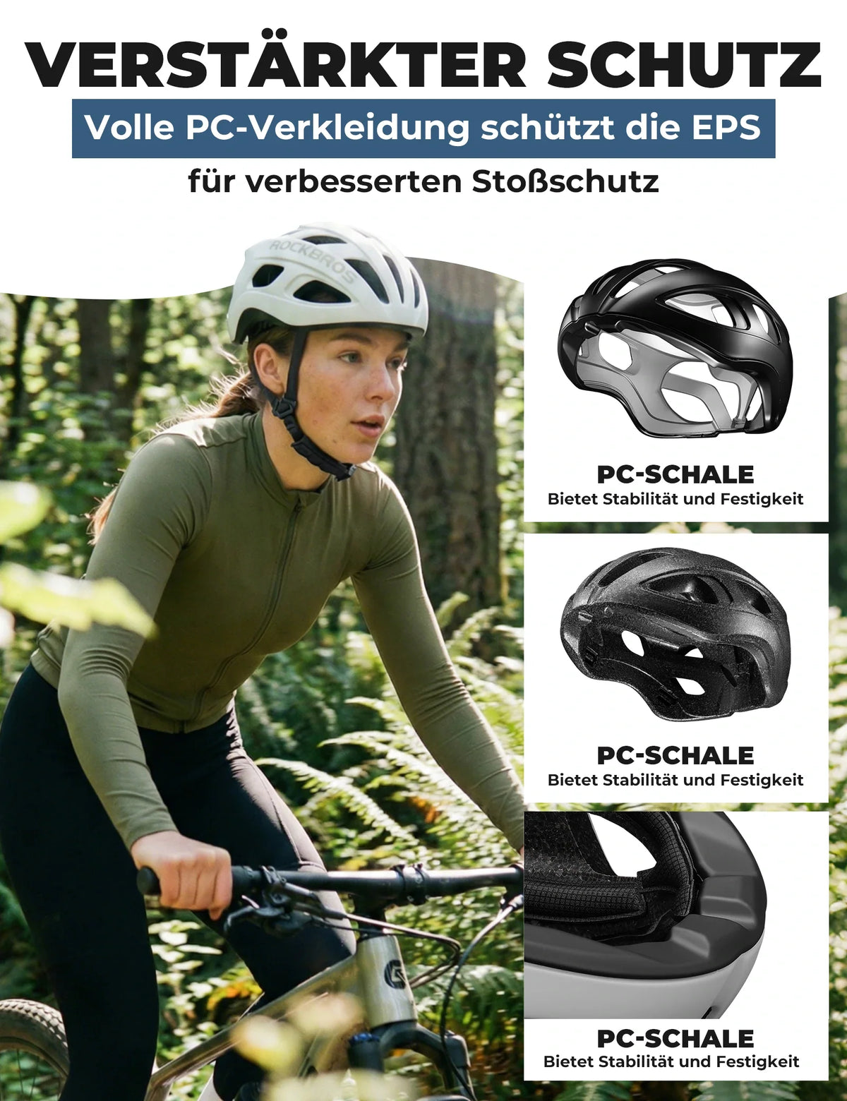 Kask rowerowy ROCKBROS 58-62cm Ultralekki 240g Antybakteryjny