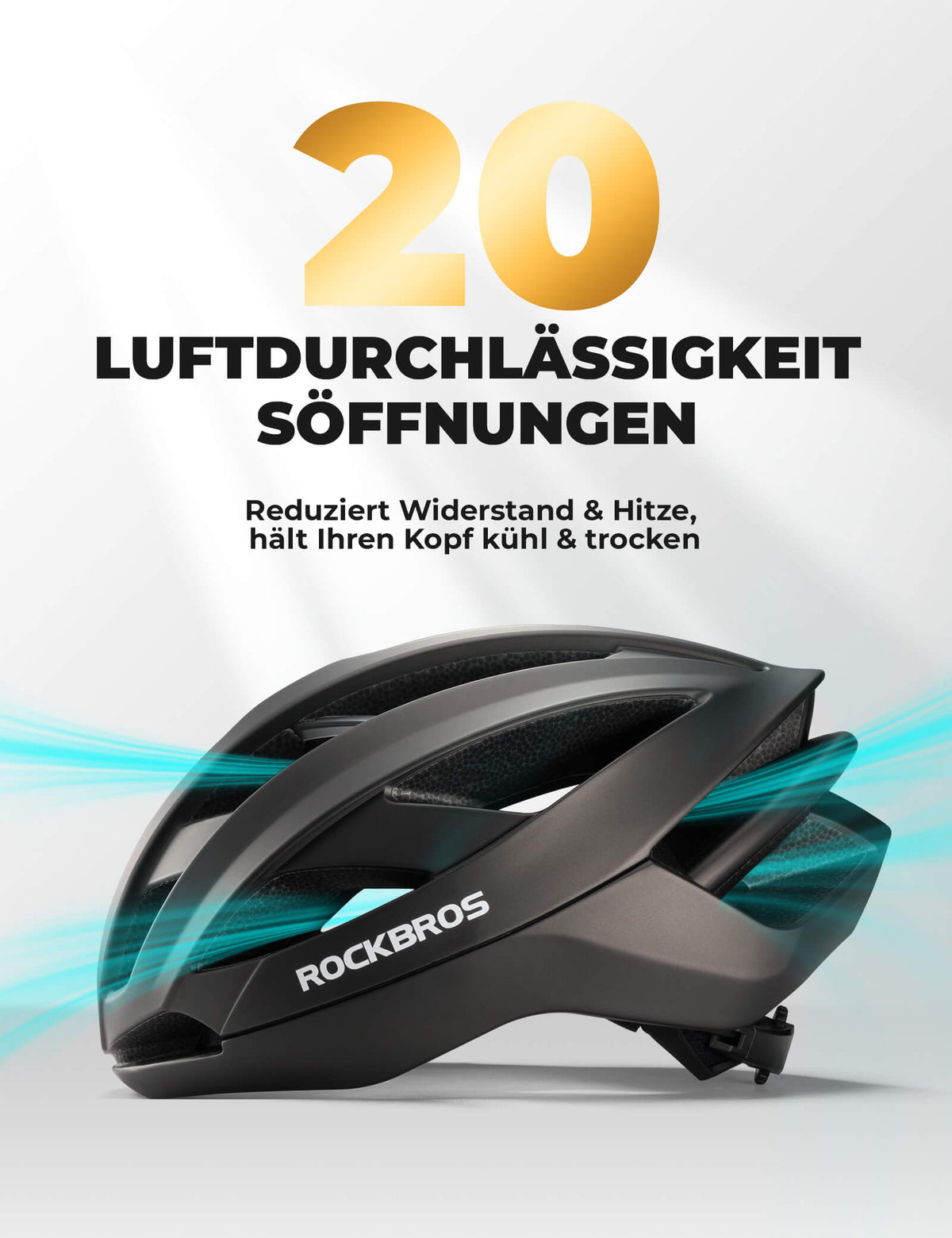 Kask rowerowy ROCKBROS ze wzmocnioną ramą 58-62cm