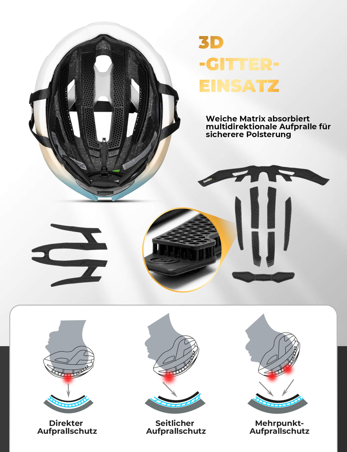 Kask rowerowy ROCKBROS ze wzmocnioną ramą 58-62cm